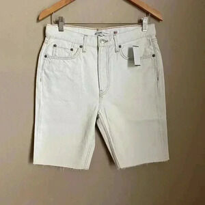 RE/DONE‎ The 80s Long Shorts Bleached White Size 28